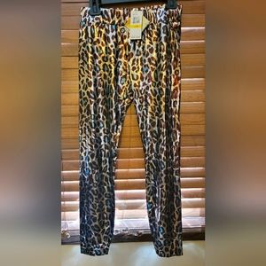 Baby phat foil animal print leggings